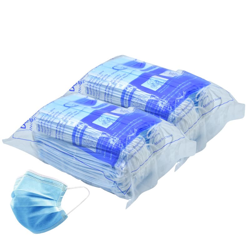 Cubrebocas Tricapa Tapabocas Termosellado Color Azul (Paquete Bolsa 200 Piezas) Red Baboon