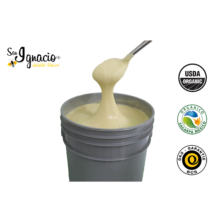 Miel ORGANICA San Ignacio Mezquite Untable Cubeta 26 kg USDA Organic SAGARPA Organico 100% pura de abeja