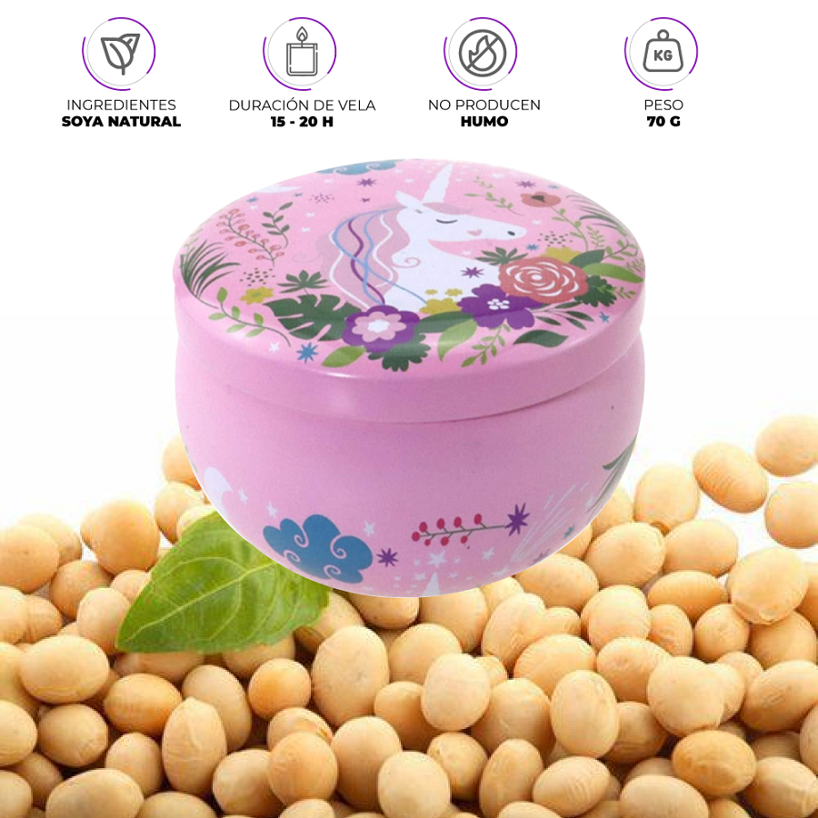 Velas Aromáticas De Cera De Soja Para Aromaterapia 6 Piezas