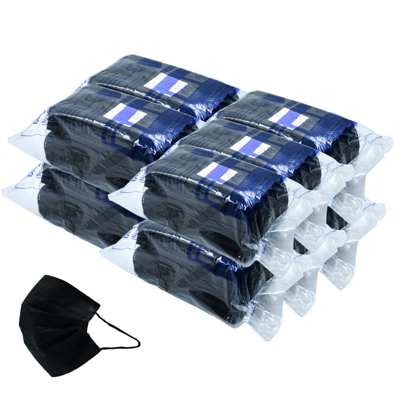 Cubrebocas Tricapa Tapabocas Termosellado Color Negro (Paquete Bolsa 10000 Piezas) Red Baboon