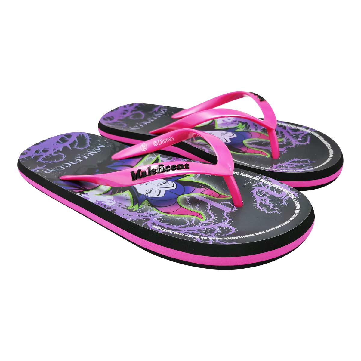 Hermosas Sandalias Disney Maléfica Color Negro Para Dama