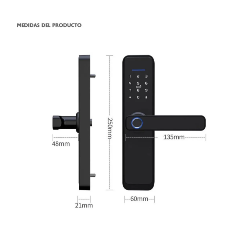 Cerradura Inteligente Electrónica Huella Digital Wifi