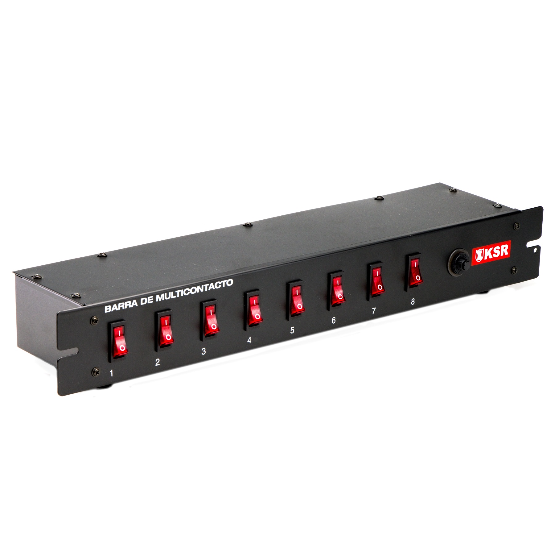 Barra Switchera 8 Multicontactos Para Rack O Uso Lineal