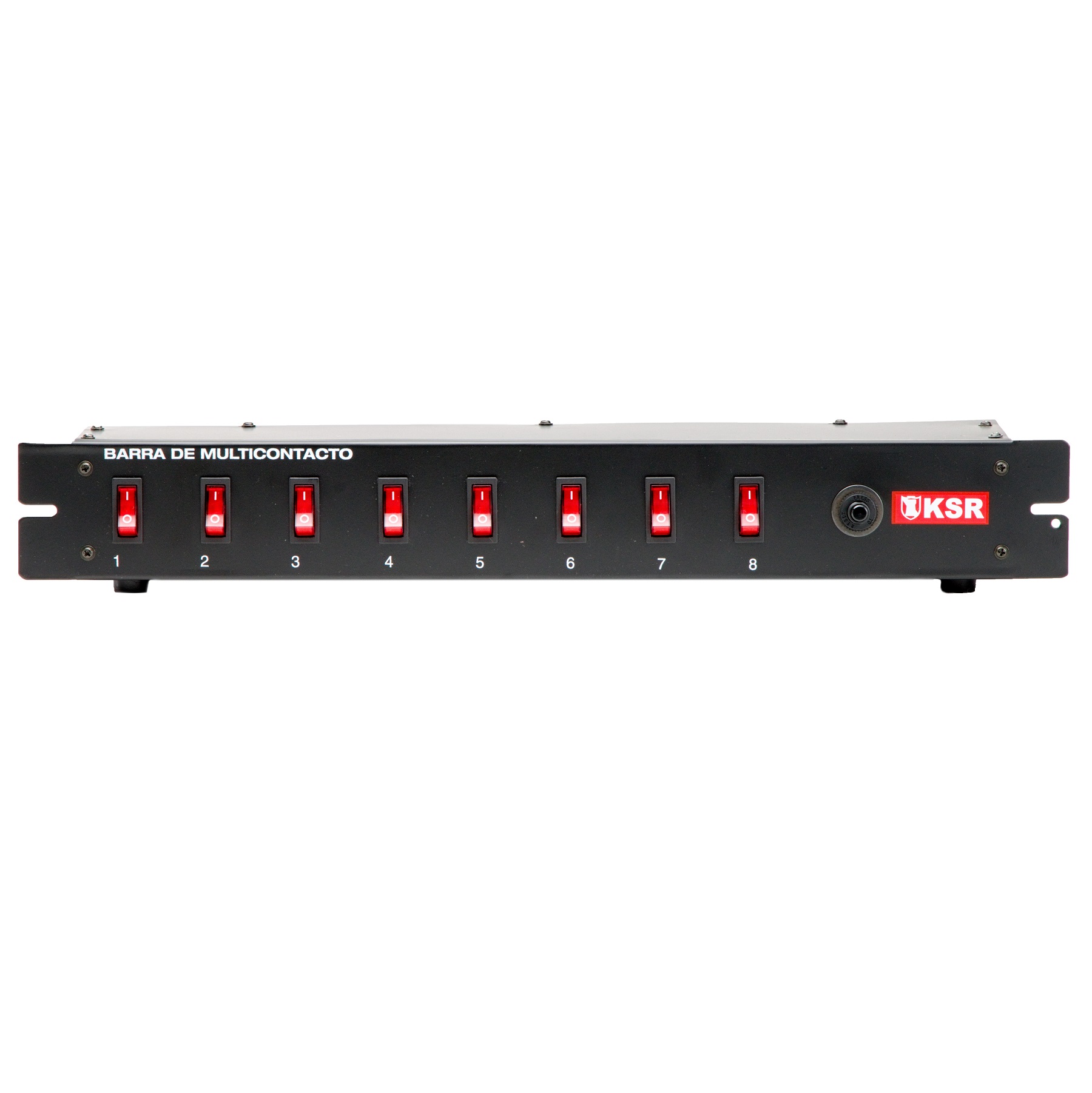 Barra Switchera 8 Multicontactos Para Rack O Uso Lineal