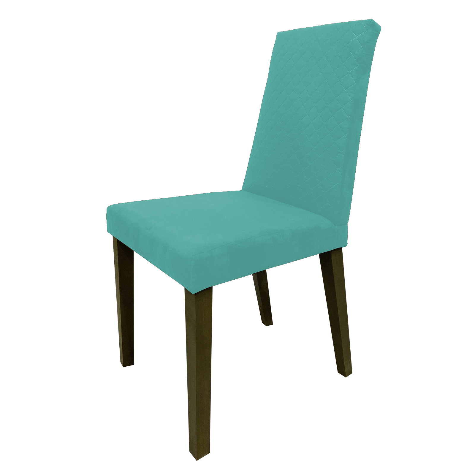 Set de 2 Sillas Para  Comedor Modernas Tapizadas Velvet Aqua