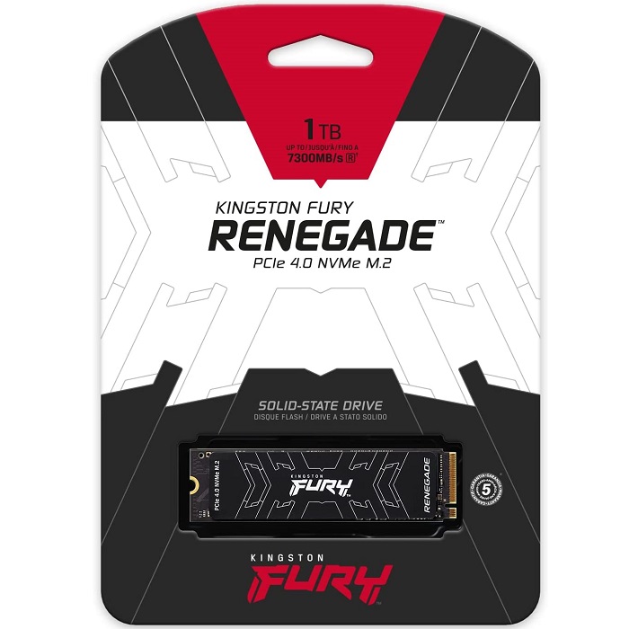 M.2 2280 SSD 1TB Kingston Fury Renegade NVMe PCIe 4.0 SFYRS/1000G.