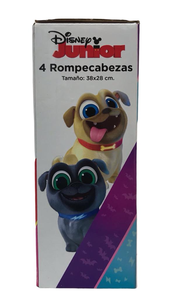 Rompecabezas 4 en 1 Disney Junior- 4 rompecabezas- 144 piezas- Novelty