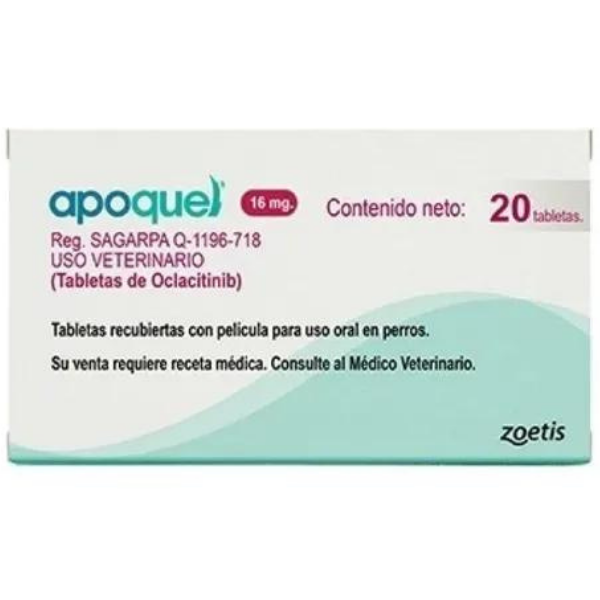 Apoquel Zoetis tabletas Vs Dermatitis Atópica Y Alérgica 20 TABLETAS 16MG 