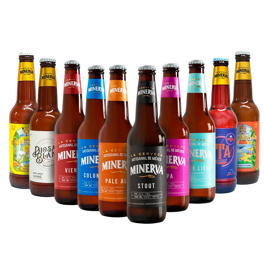 Súper Combo Cerveza Artesanal Minerva Surtido 