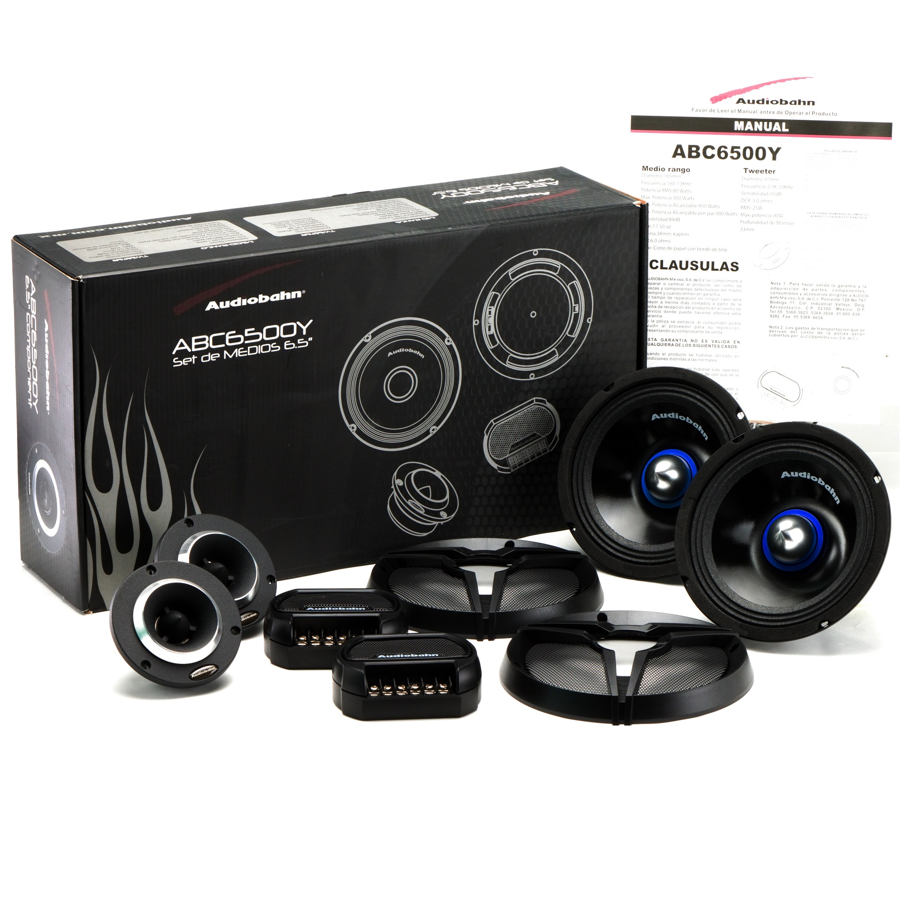 Set De Medios  Audiobahn Bocinas Open Show