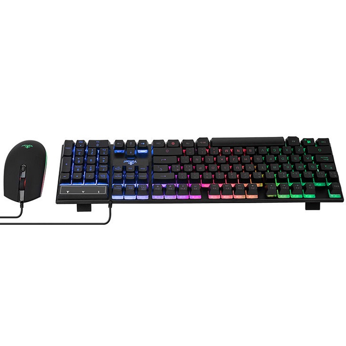 Kit Teclado Y Mouse YeYian PHOENIX 2001 NL Retroiluminado LED USB Gaming YKP-20705.