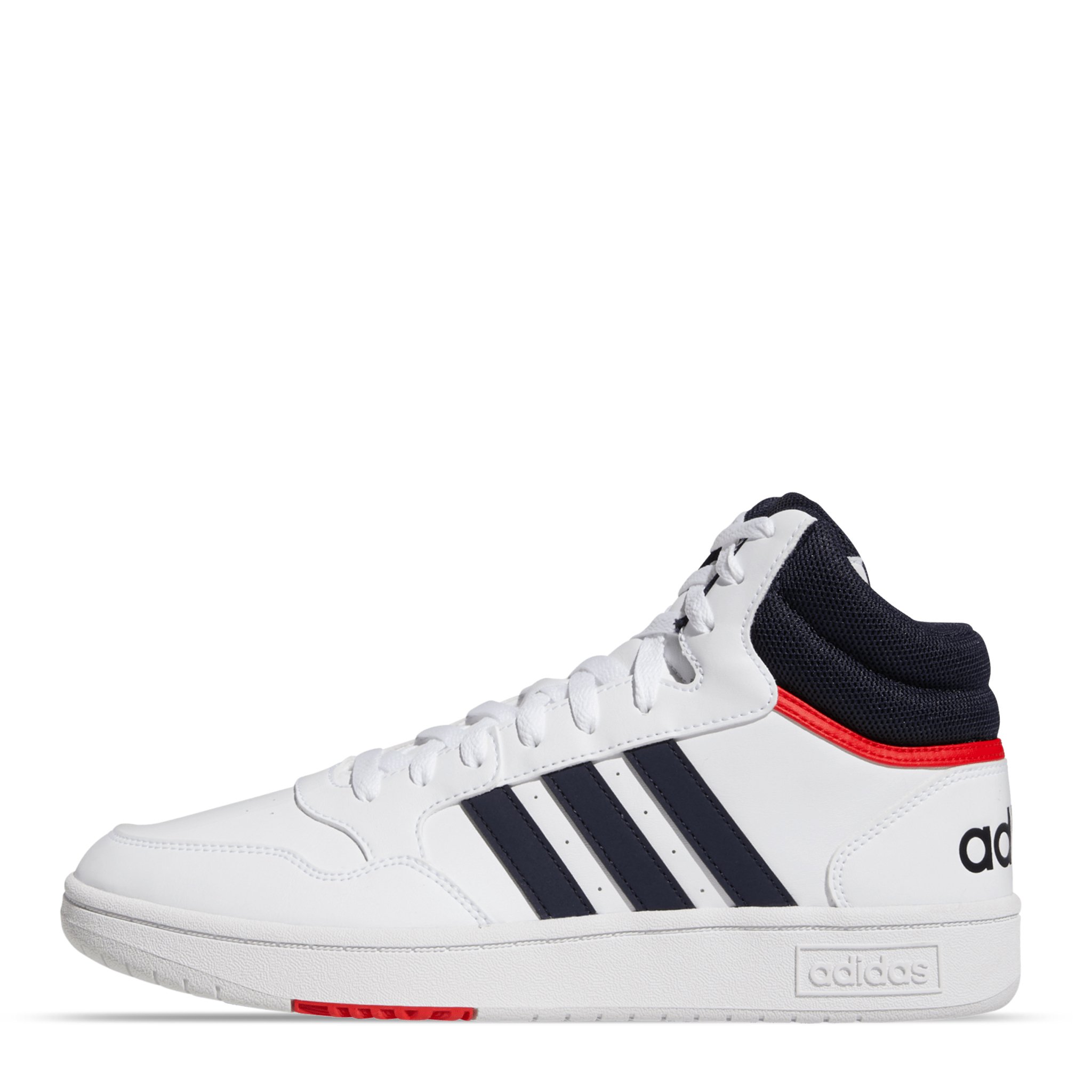 Tenis Adidas Hoops 3.0 Mid White Vivid Red GY5543