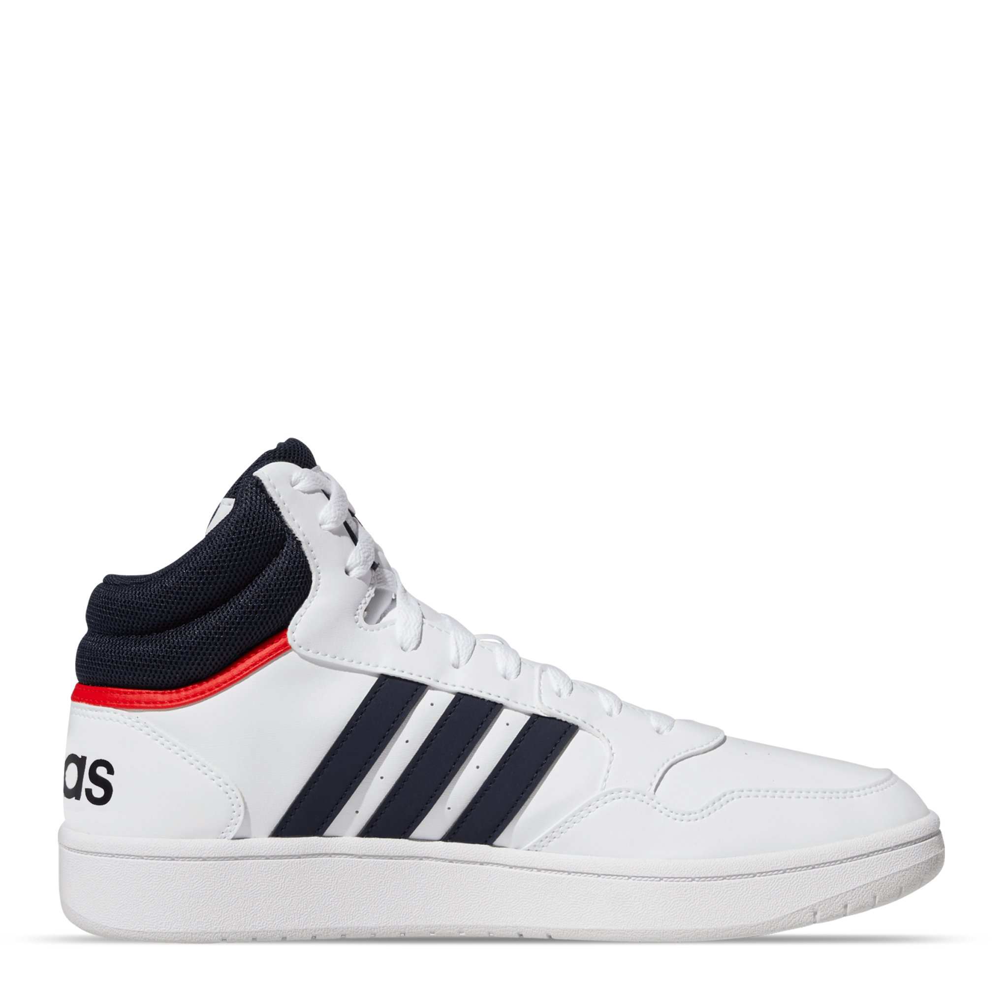 Tenis Adidas Hoops 3.0 Mid White Vivid Red GY5543