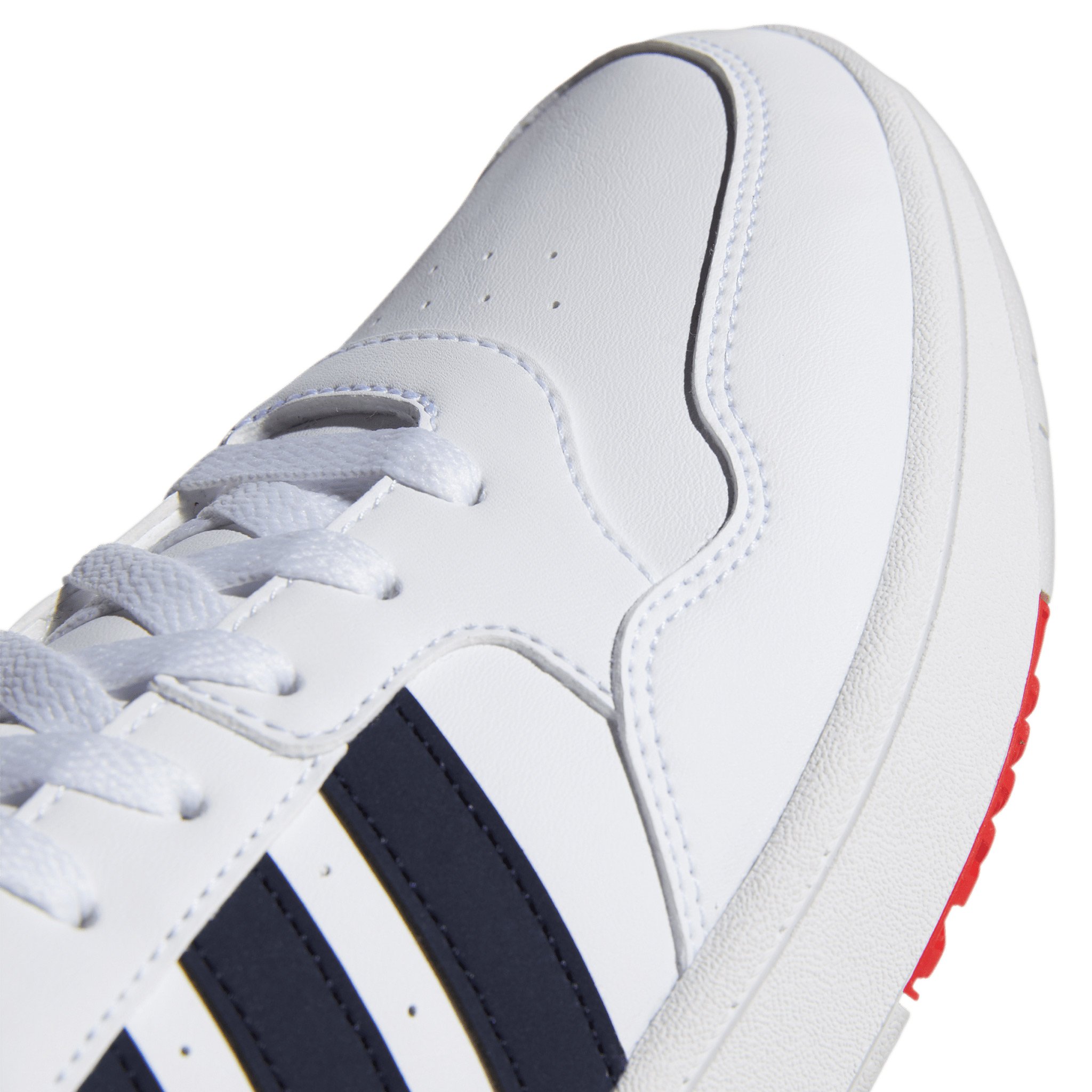 Tenis Adidas Hoops 3.0 Mid White Vivid Red GY5543