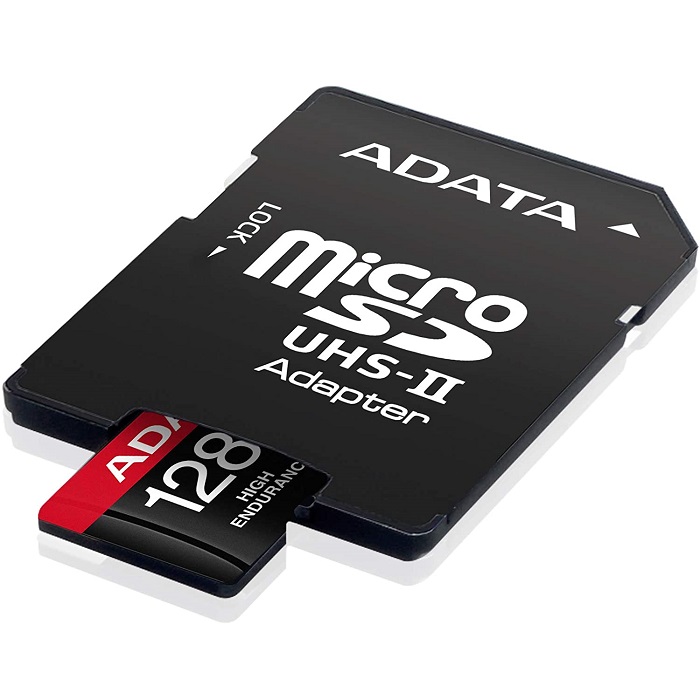 Memoria MicroSD Adata High Endurance 128GB SDXC UHS-I U3 V30 Clase 10 A2 Con Adaptador AUSDX128GUI3V30SHA2-RA1