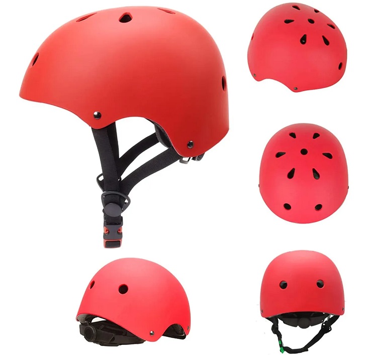 Casco De Bicicleta Para Niños 3  a 8 Años Rojo