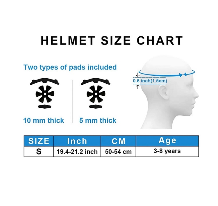 Casco De Bicicleta Para Niños 3  a 8 Años Rojo