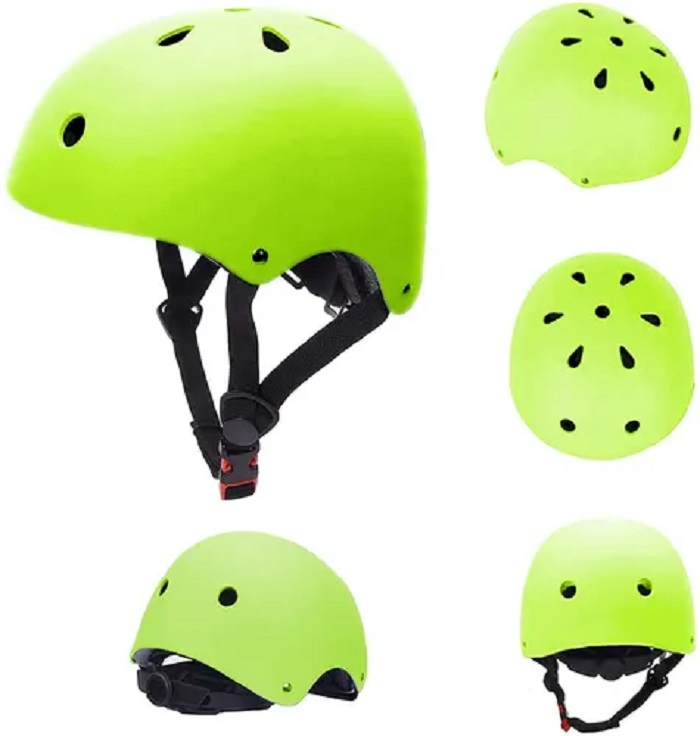 Casco De Bicicleta Para Niños 3  a 8 Años Verde