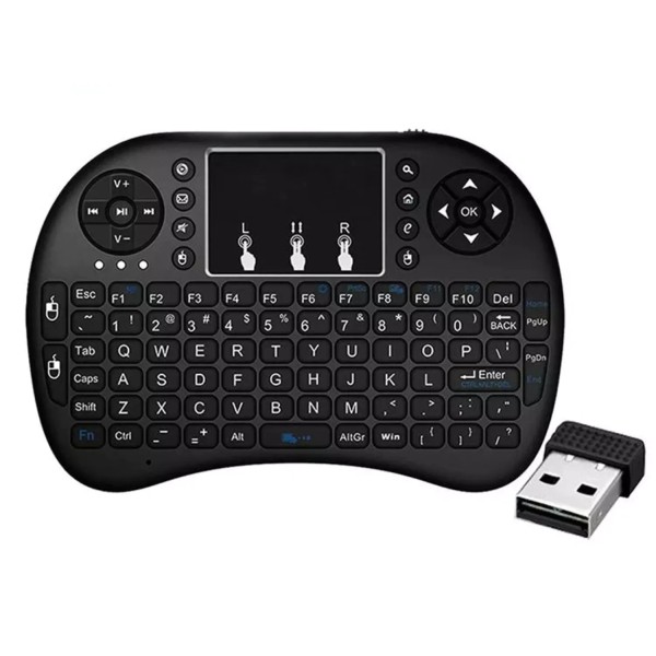 Mini Teclado Inalambrico Touchpad Iluminado Smart Tv Xbox Pc
