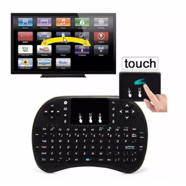 Mini Teclado Inalambrico Touchpad Iluminado Smart Tv Xbox Pc