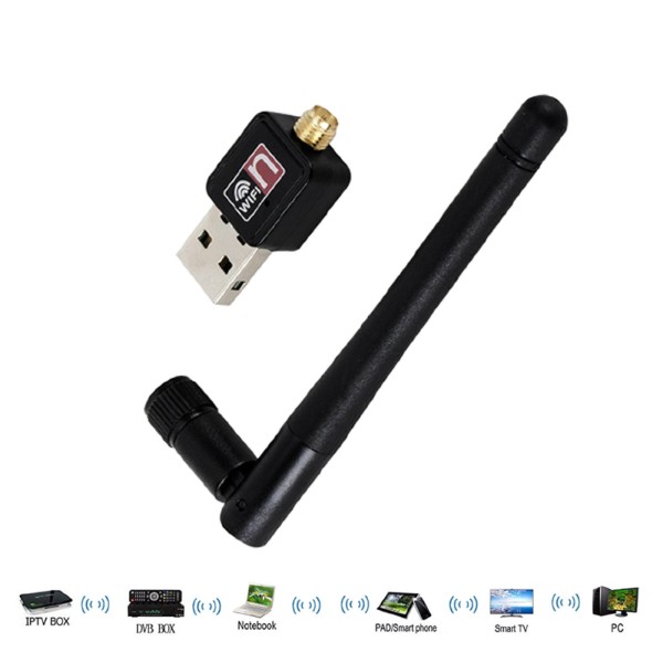 Adaptador USB Wifi 1200 Mbps Tarjeta de Red Inalámbrica Antena Externa de Doble Banda Sunnimix Adapt