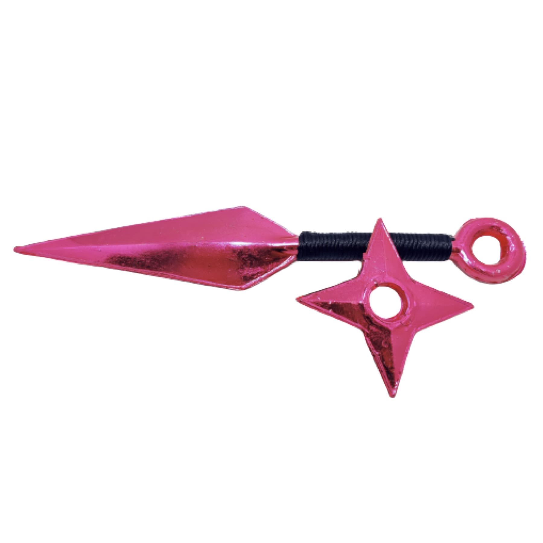 Set Kunai y Shuriken de Plástico Cromado Rojo Juguete Cosplay Naruto Itachi Sasuke Kakashi Pain Minato Konoha Tobi Madara Ninja