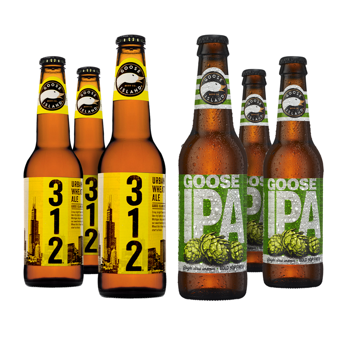 Six Pack Cerveza Artesanal Goose Island Mix 355ml c/u