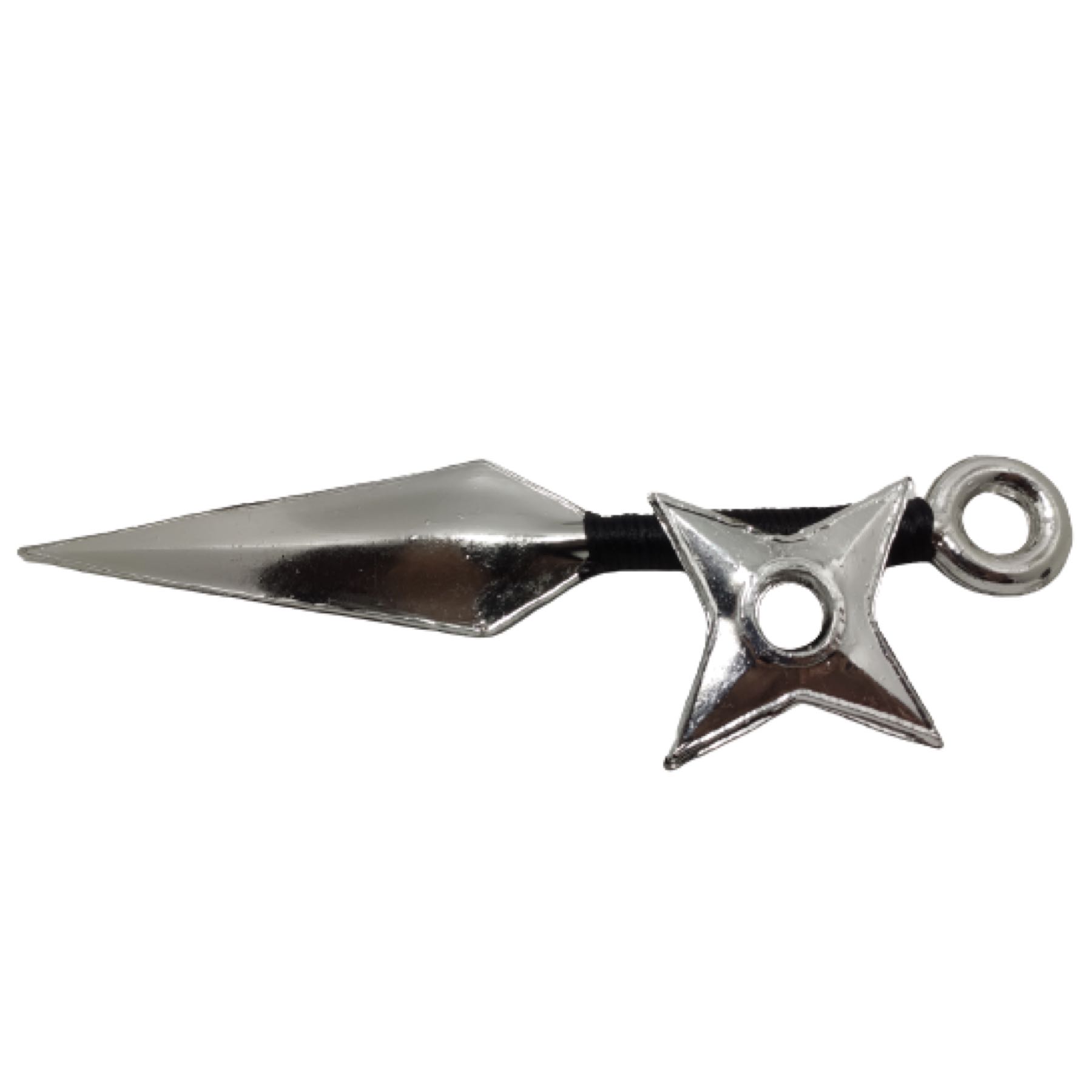 Set Kunai y Shuriken de Plástico Cromado Plateado Juguete Cosplay Naruto Itachi Sasuke Kakashi Pain Minato Konoha Tobi Madara Ninja