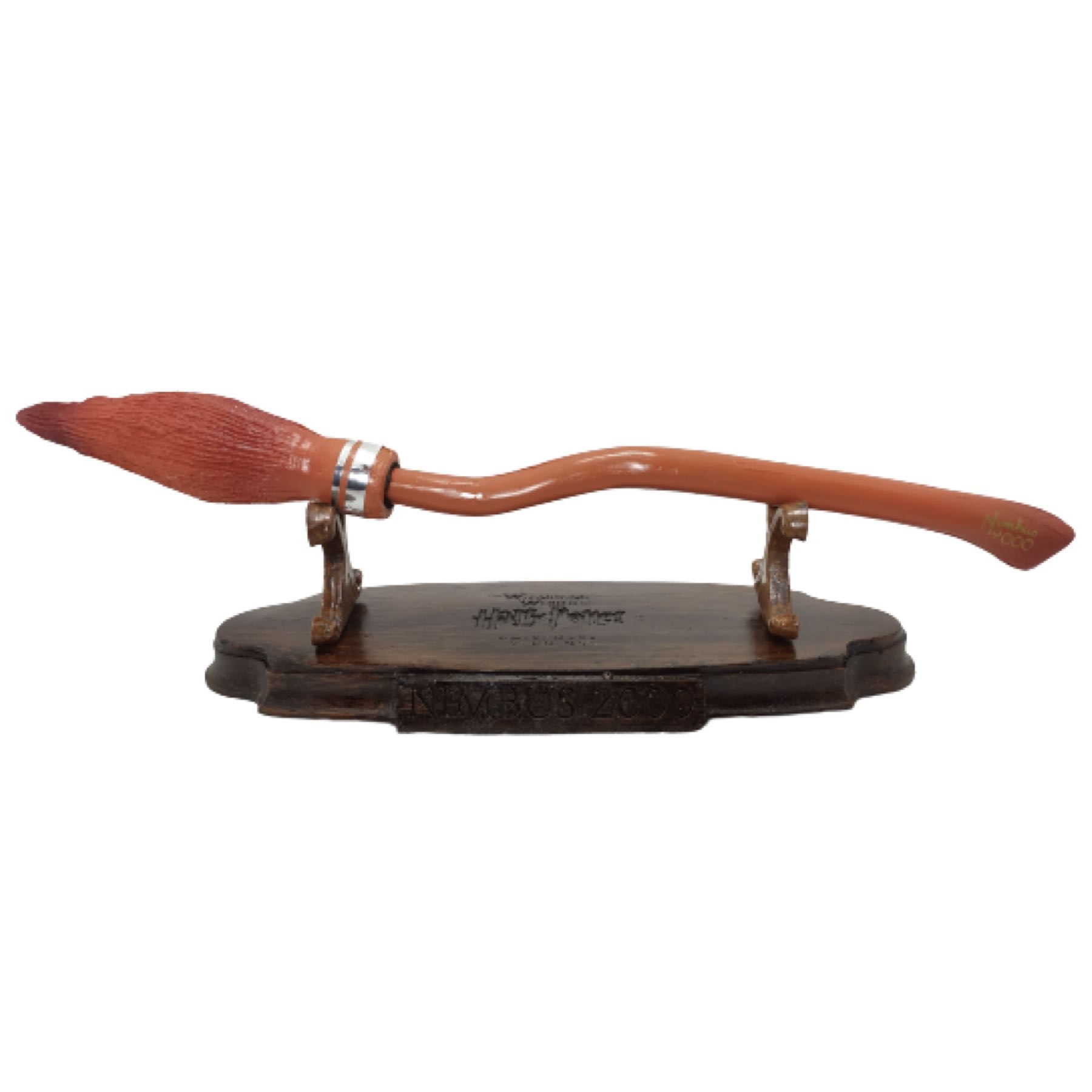 Harry Potter Pluma Escoba Voladora Nimbus 2000 + Base Exhibidor Deluxe Edition