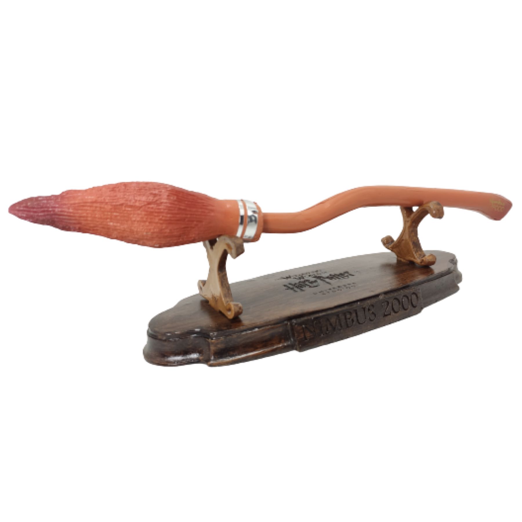 Harry Potter Pluma Escoba Voladora Nimbus 2000 + Base Exhibidor Deluxe Edition