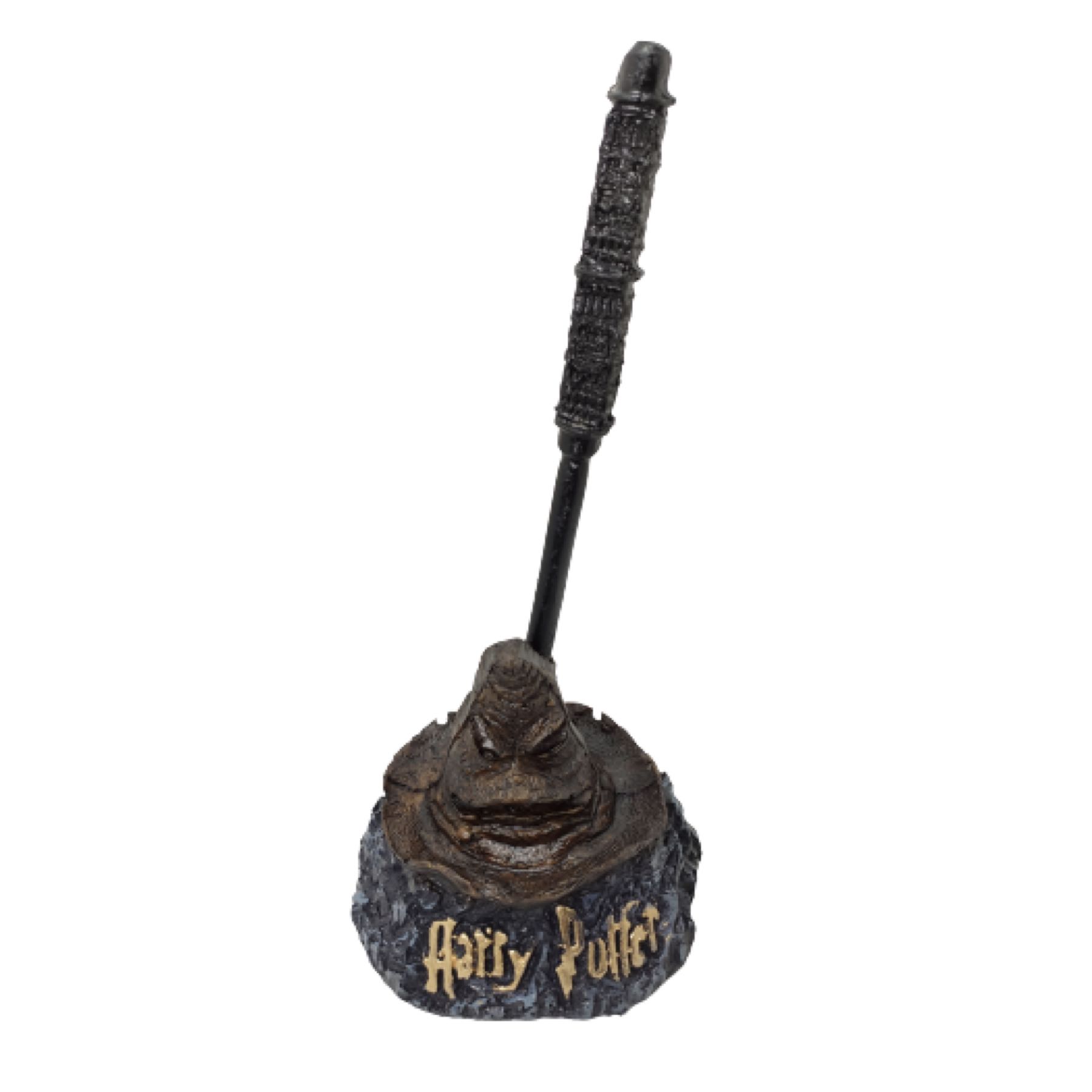 Harry Potter Pluma Varita + Base Sombrero Seleccionador Slytherin Severus Snape