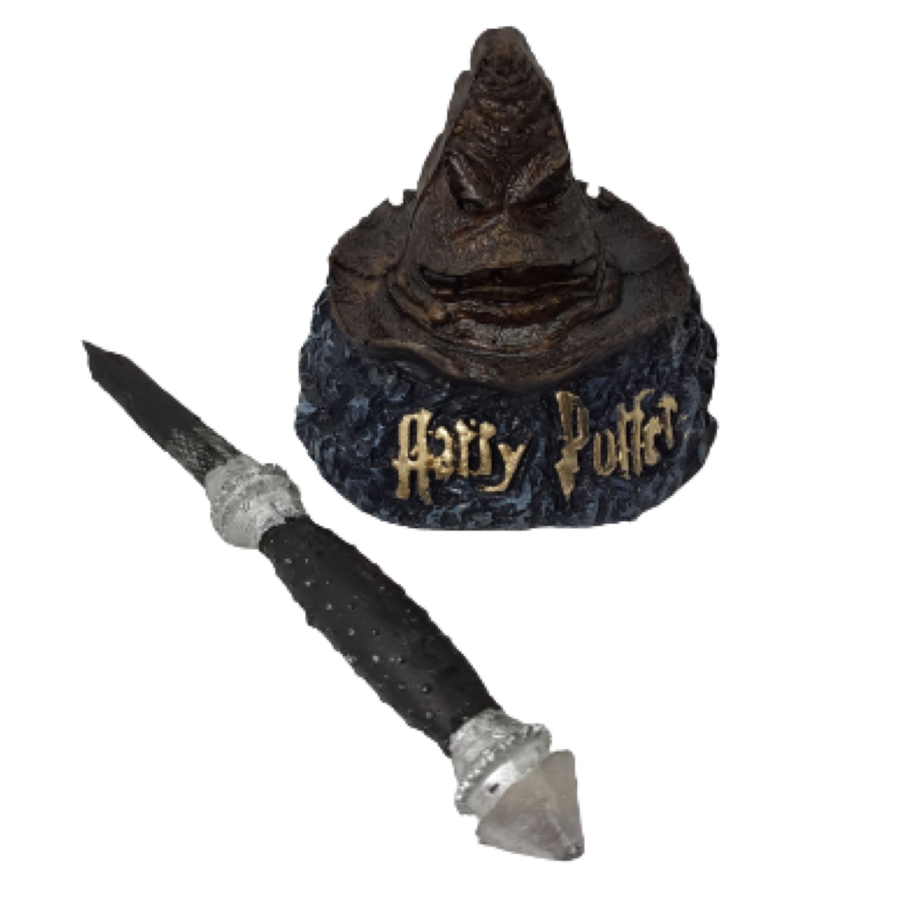 Harry Potter Pluma Varita + Base Sombrero Seleccionador Slytherin Narcissa Narcisa Malfoy
