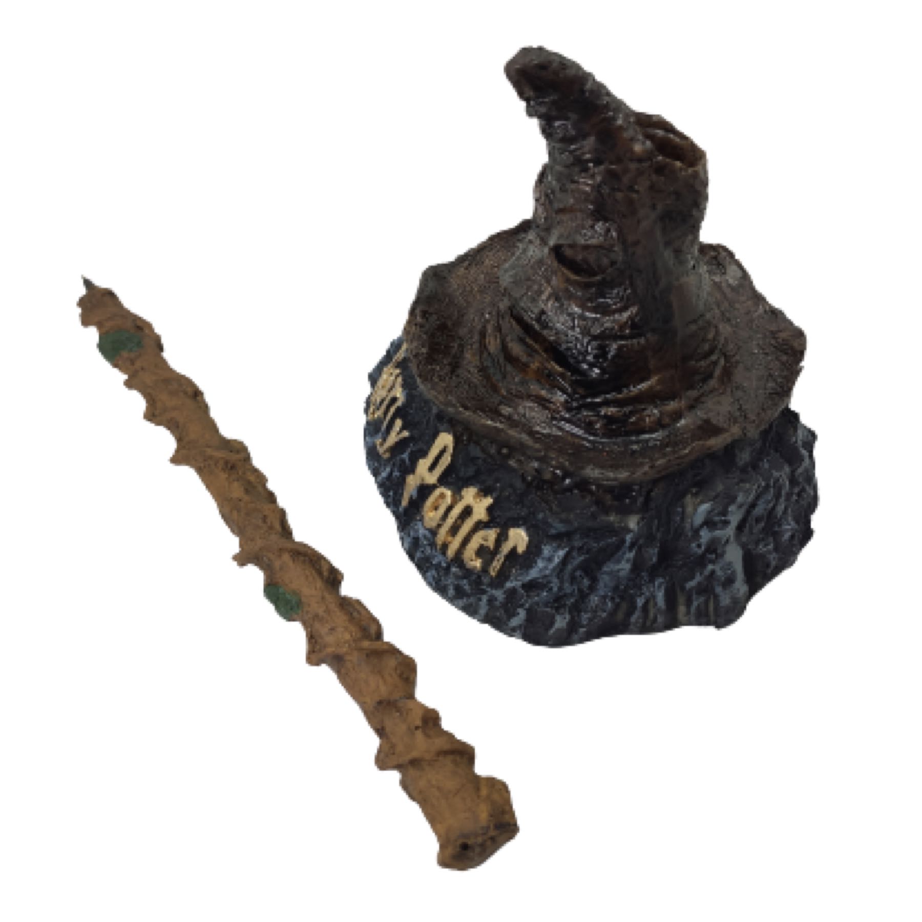 Harry Potter Pluma Varita + Base Sombrero Seleccionador Gryffindor Hermione Granger