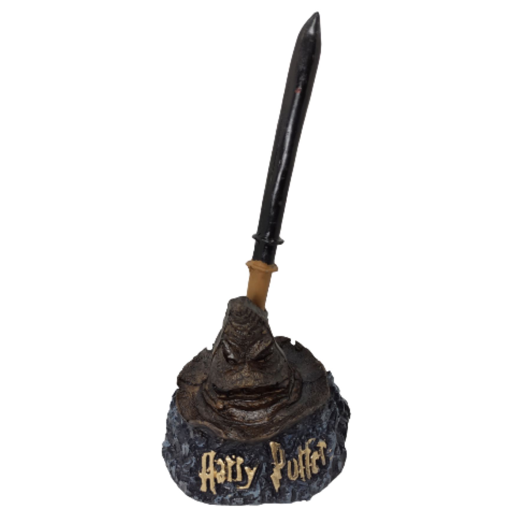 Harry Potter Pluma Varita + Base Sombrero Seleccionador Slytherin Draco Malfoy
