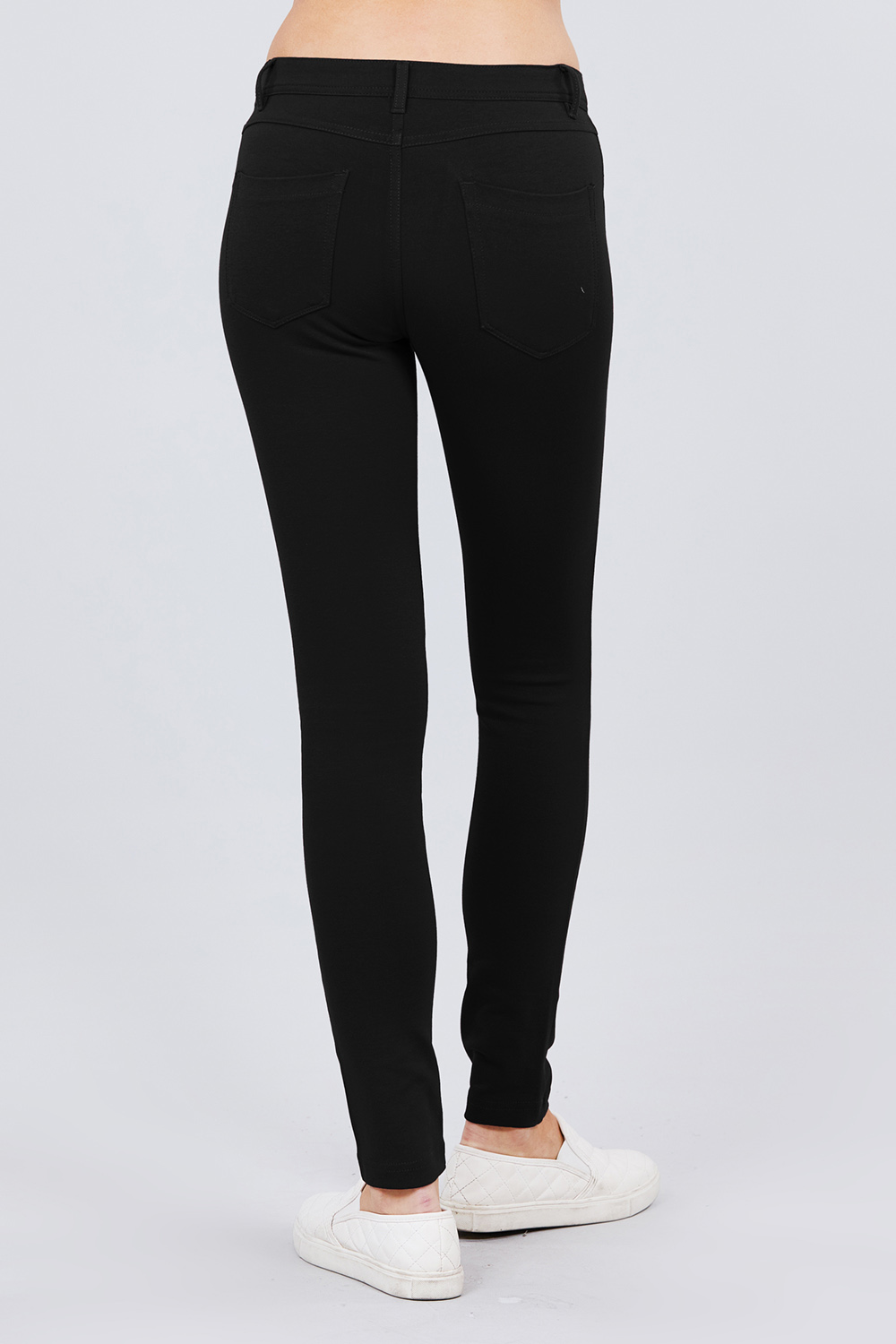 Pantalon Con Cinturon a tobillo Active USA Negro Talla Grande
