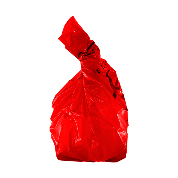 Bolsas de plástico rojas recolectoras de para residuos biológicos infecciosos RPBI y cubrebocas A1 LRO 30 200 paquete con 100 piezas medidas 30x40 en color rojo