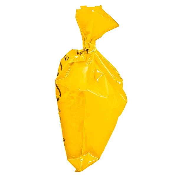 Bolsas de plástico amarillas para desechos de rpbi cubrebocas y biológicos A1 LAM 20 200 paquete con 100 piezas en medida de 20x30 color rojo 