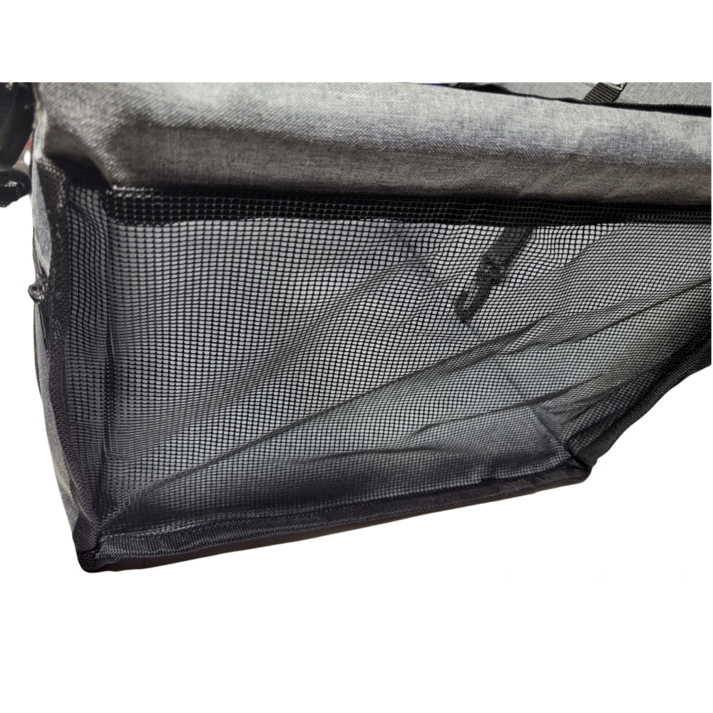 Asiento Elevador Tipo Canasta de Coche o Auto para Perro o Mascota, Impermeable, con Correa de Seguridad