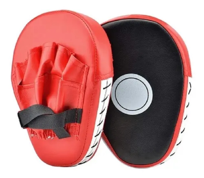 Par De Manoplas Para Boxeo y Artes Marciales Rojas