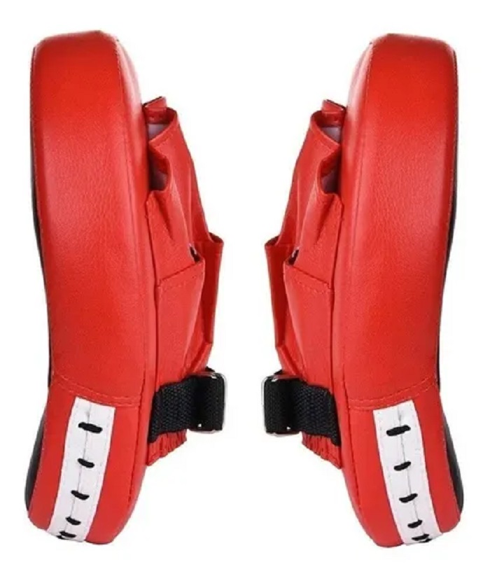 Par De Manoplas Para Boxeo y Artes Marciales Rojas