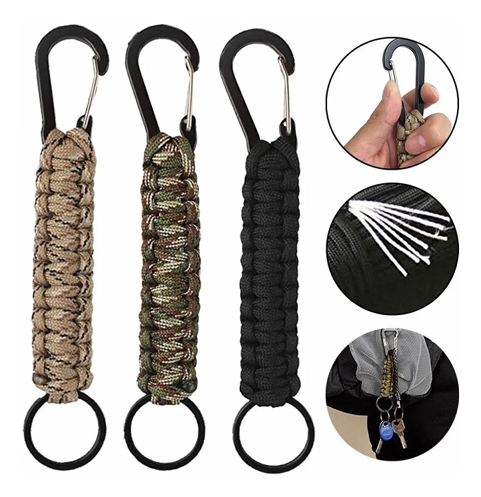 Set De 3 Mosquetones Táctico Militar Para Senderismo,camping