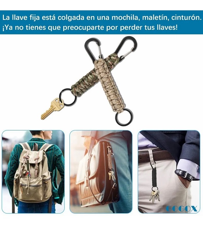 Set De 3 Mosquetones Táctico Militar Para Senderismo,camping