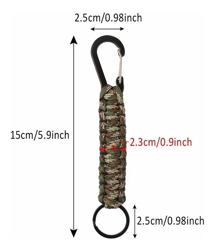 Set De 3 Mosquetones Táctico Militar Para Senderismo,camping