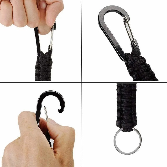 Set De 3 Mosquetones Táctico Militar Para Senderismo,camping