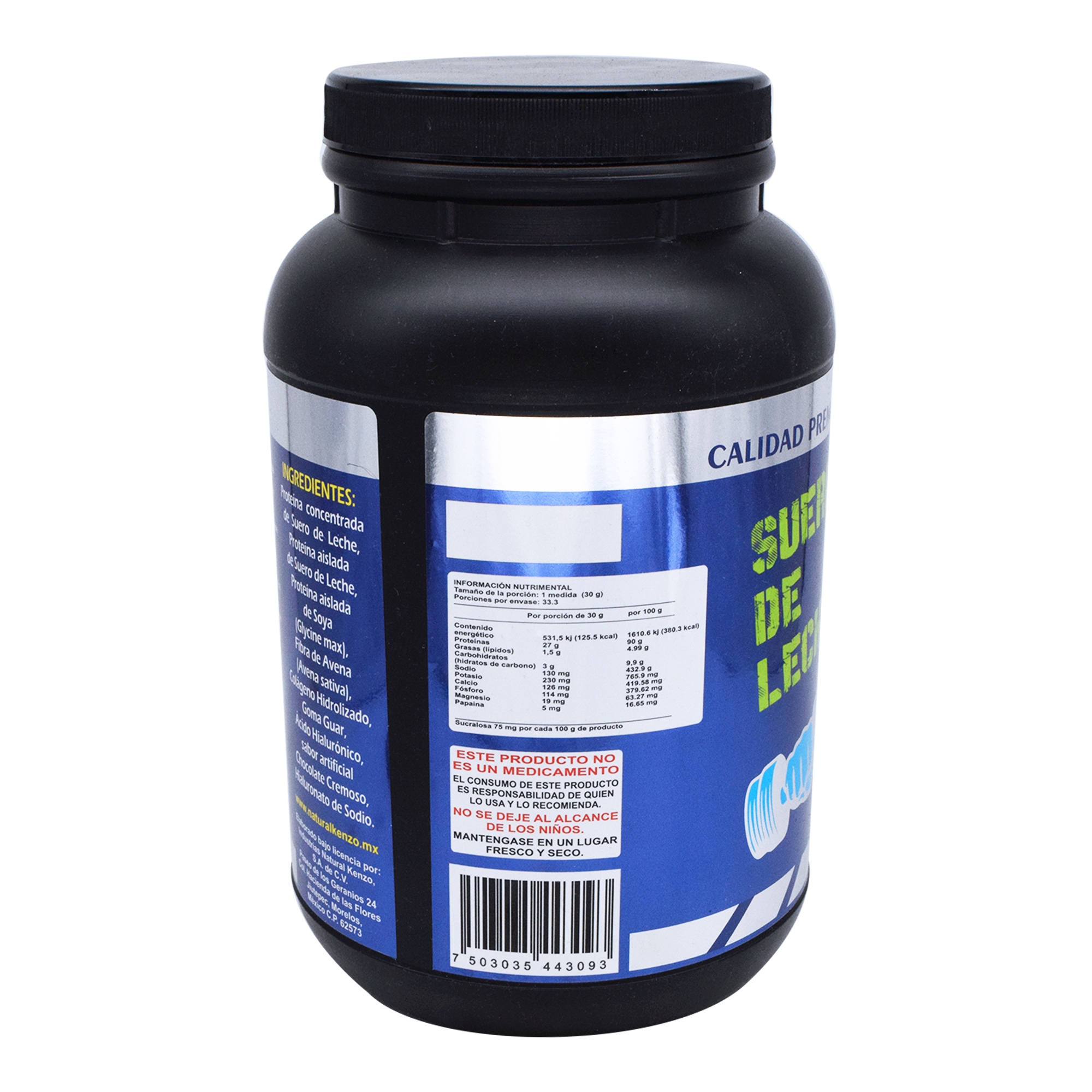 Whey Protein Delicioso Sabor Chocolate cremoso 1Kg | Con Colágeno Hidrolizado y Ácido Hialurónico | KENZO