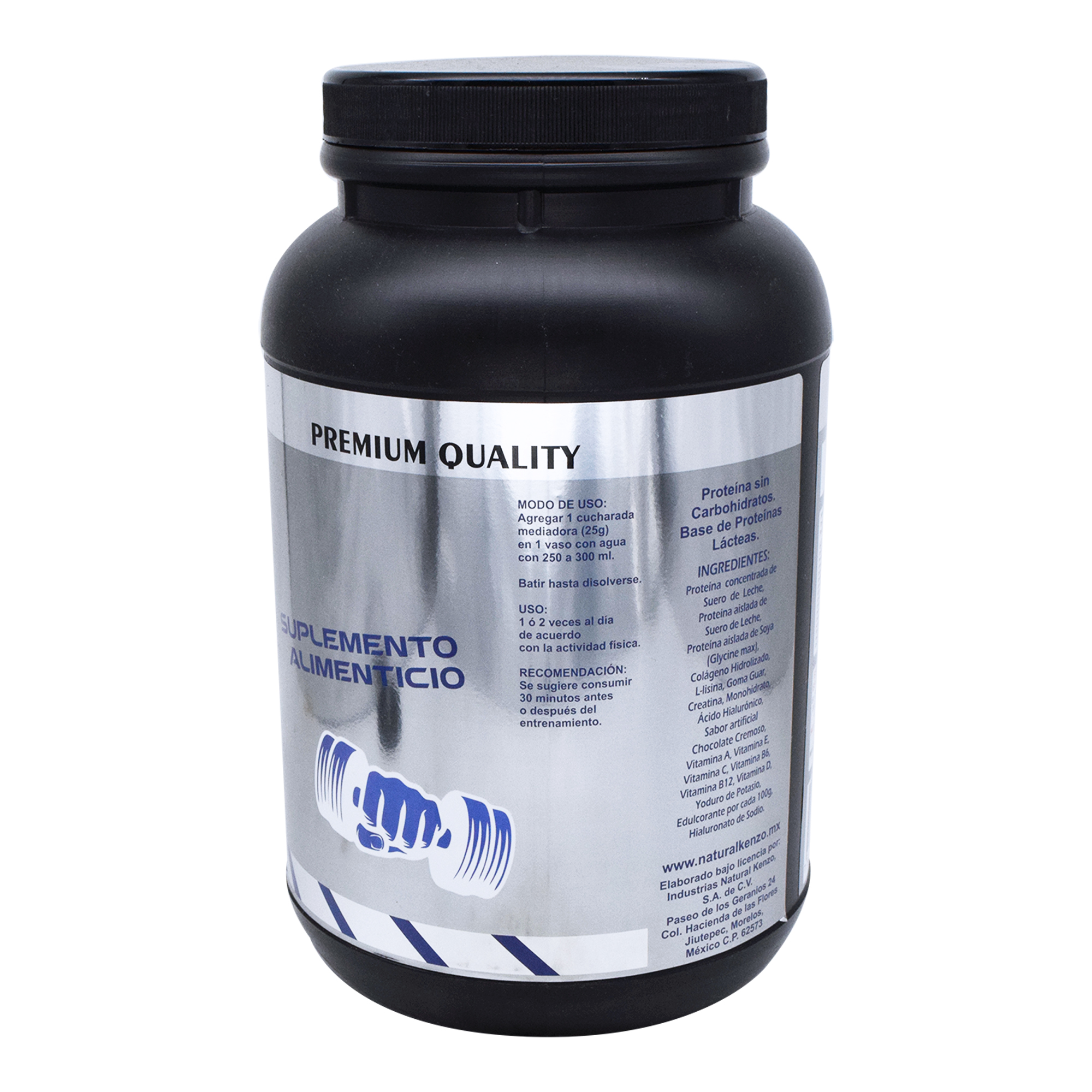 Zero Carb Sabor Chocolate Cremoso 1 kg| Con Colágeno Hidrolizado y Ácido Hialurónico | KENZO