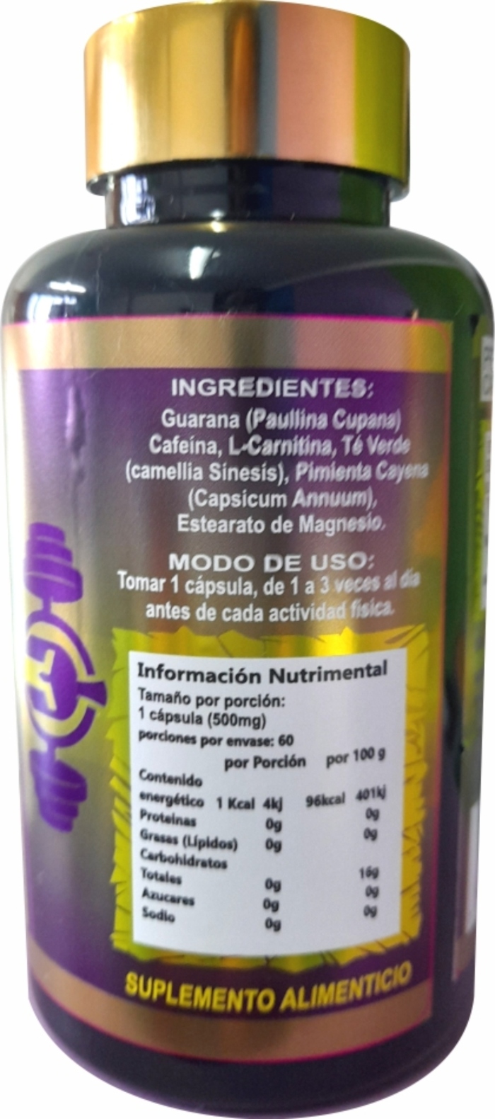 KENZO | Pre Entreno 60 capsulas | Aumenta tu nivel de energía antes del entrenamiento con Guarana, Cafeína, L- Carnitina, Té Verde