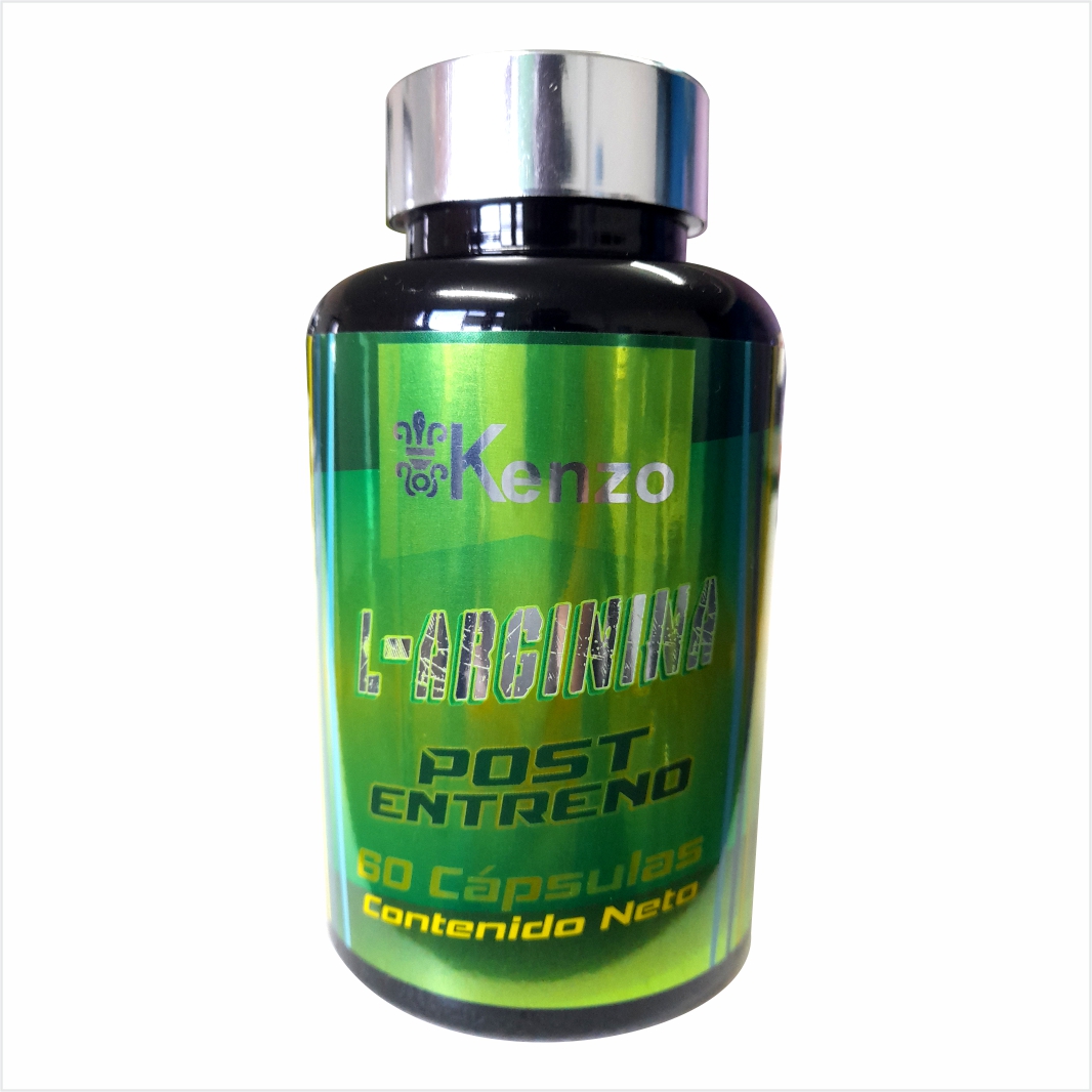 L - Arginina 60 capsulas 1000mg | Kenzo | Aminoácido | Ayuda a mejorar la circulación