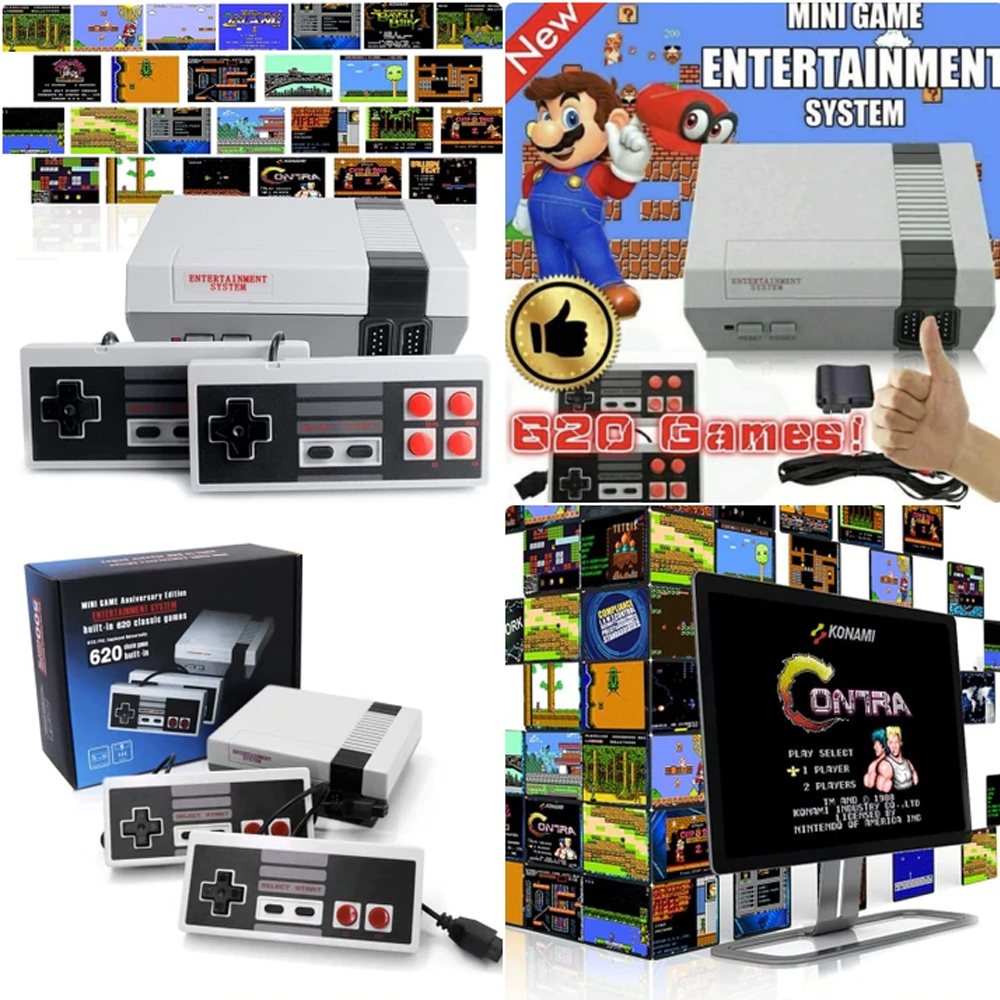  MINI GAME RETRO CON 620 JUEGOS VIDEO JUEGO 2 CONTROLES 