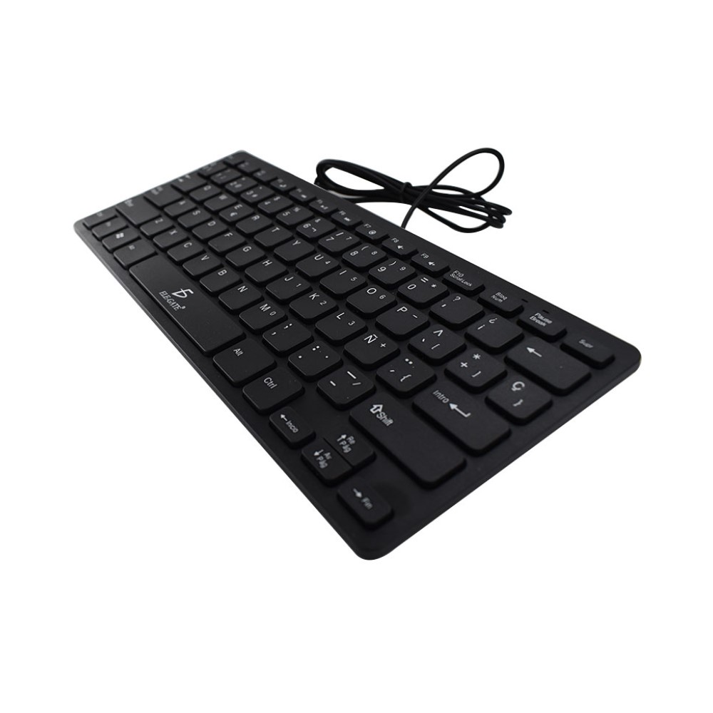 Mini Teclado Alámbrico Ele-Gate TC03 Color Negro